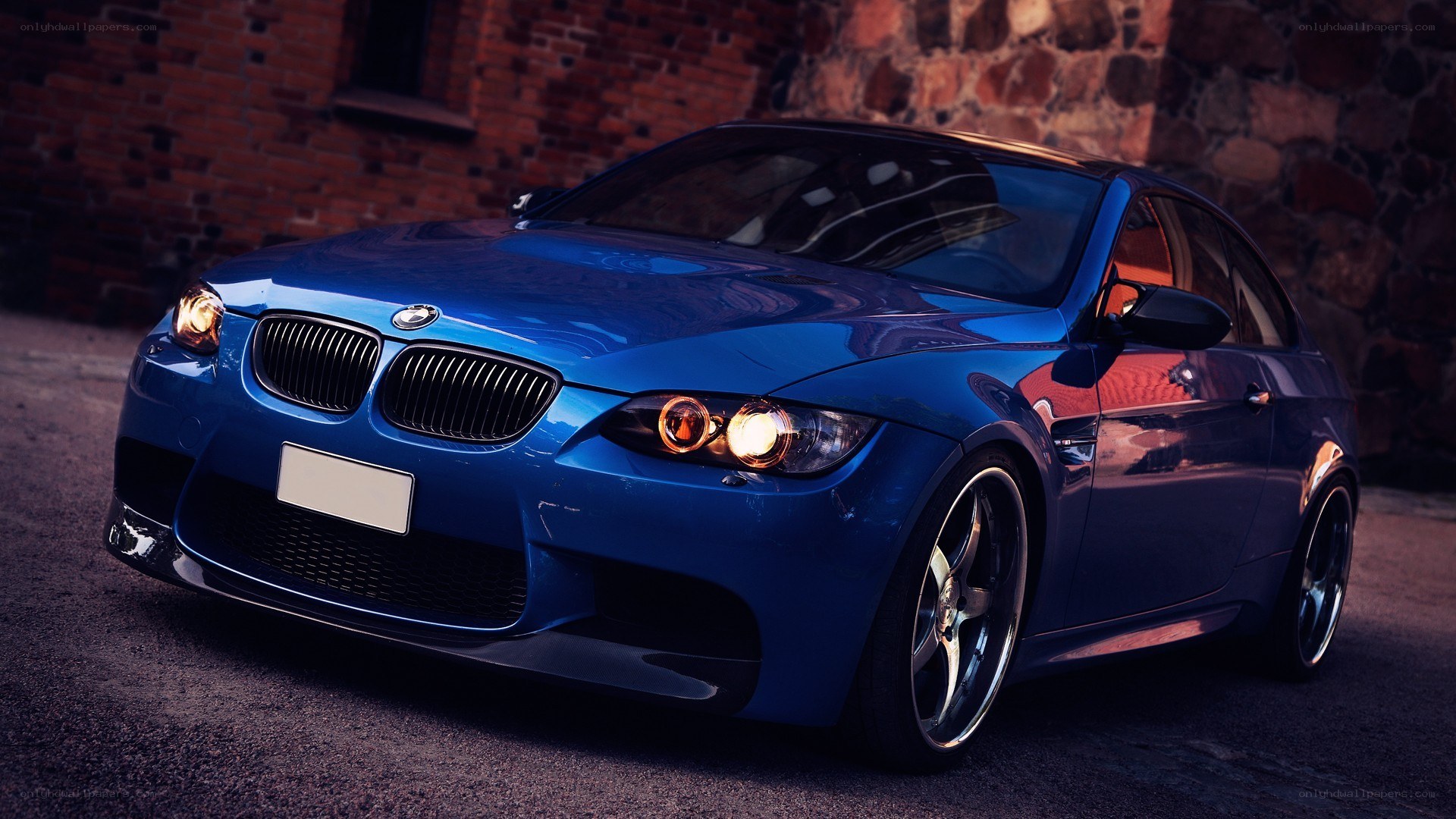 blue bmw m3 coupe