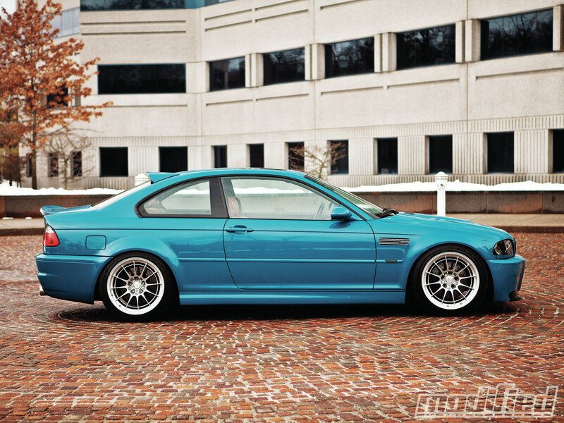 Blue BMW M3 Coupe — Calm, Autumn