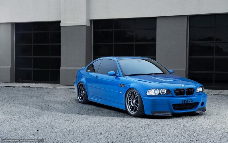 Blue BMW M3 Coupe — Calm, Photograph