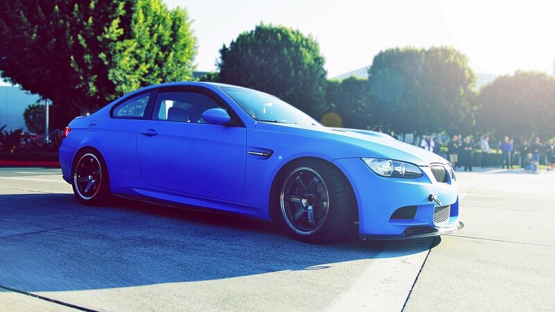 Blue BMW M3 Coupe — Dramatic, Afternoon, Photograph
