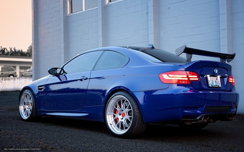 Blue BMW M3 Coupe — Dramatic, Sunset, Photograph, Car, Building