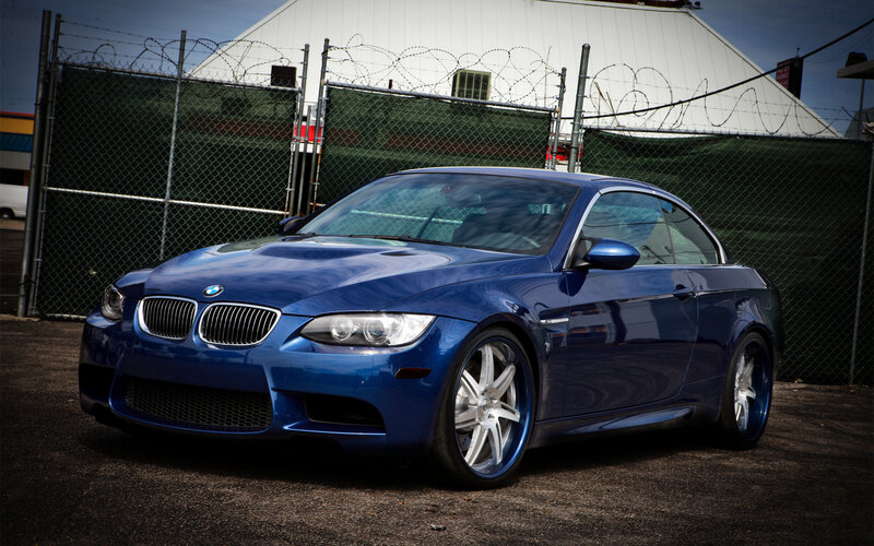 Blue Bmw M3 Coupe — Dramatic