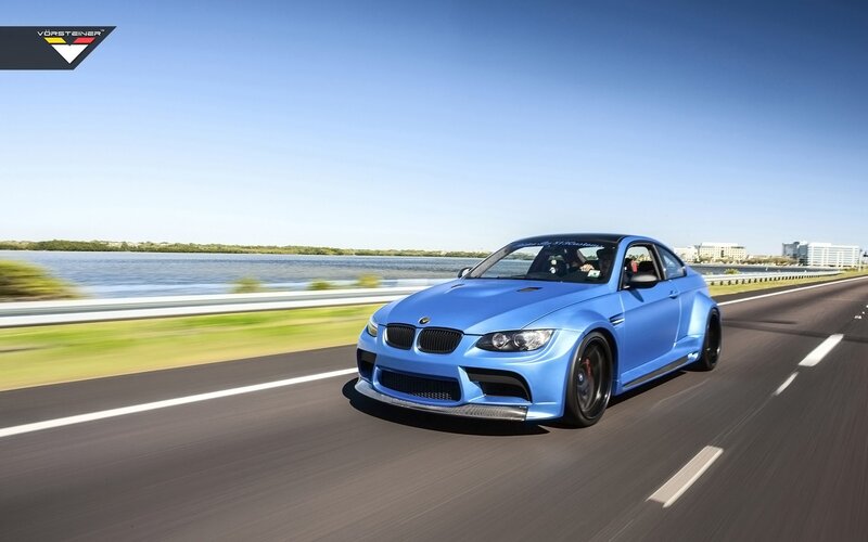 Blue BMW M3 Coupe — Dynamic, Afternoon