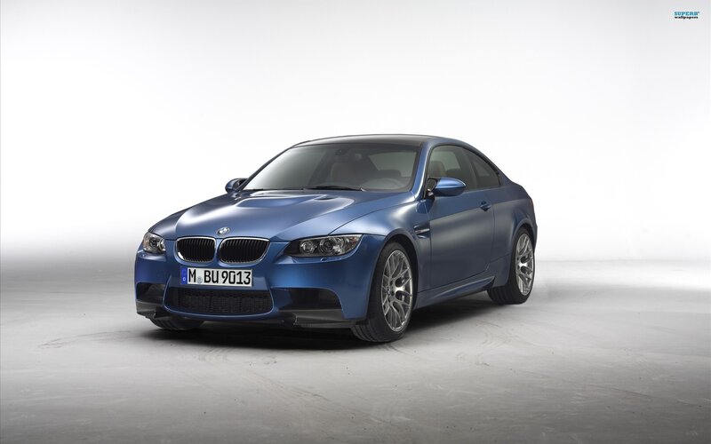 Blue BMW M3 Coupe — Neutral, Photograph, Car