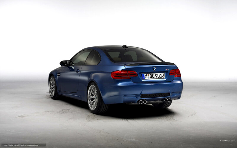 Blue BMW M3 Coupe — Neutral, Photograph