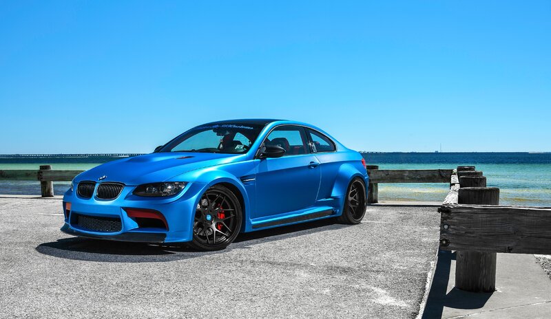 Blue BMW M3 Coupe — Serene, Afternoon