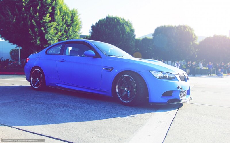 Blue BMW M3 Coupe — Sunny