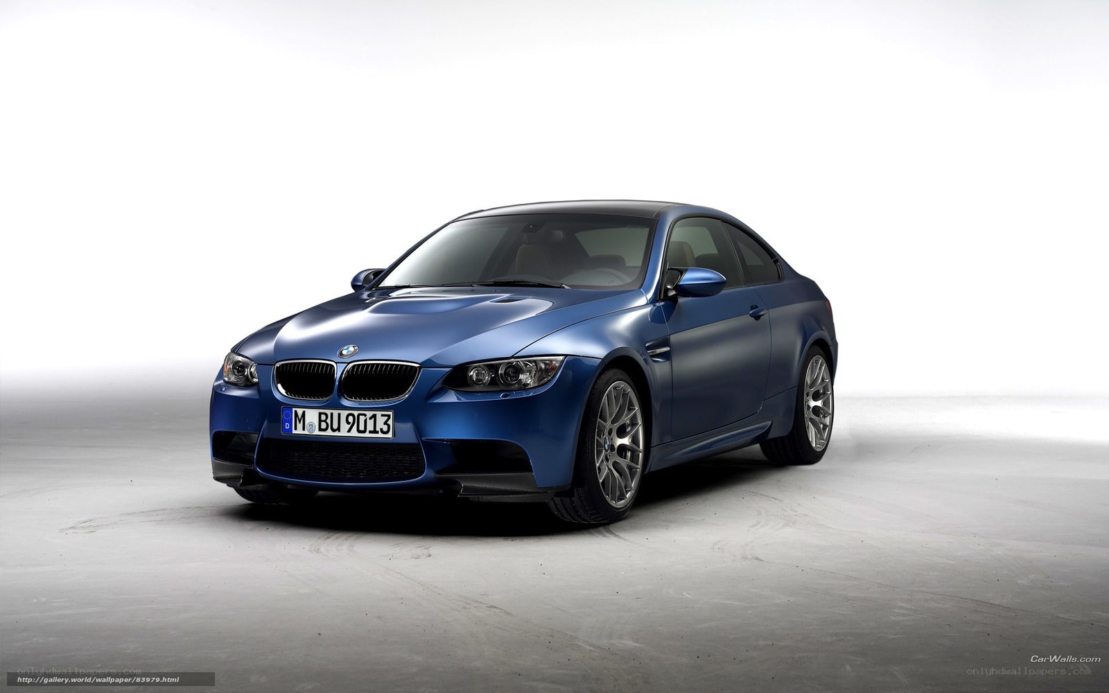 Blue BMW M3 Coupe