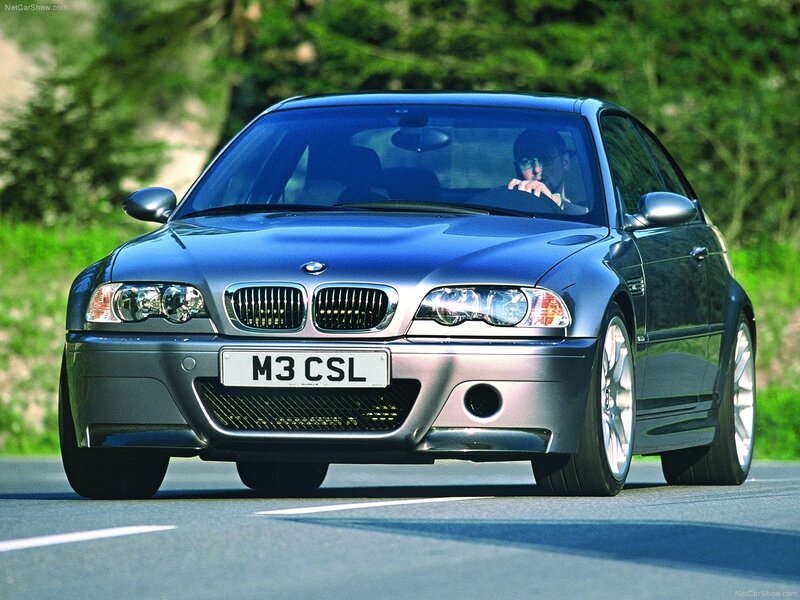 Blue BMW M3 CSL