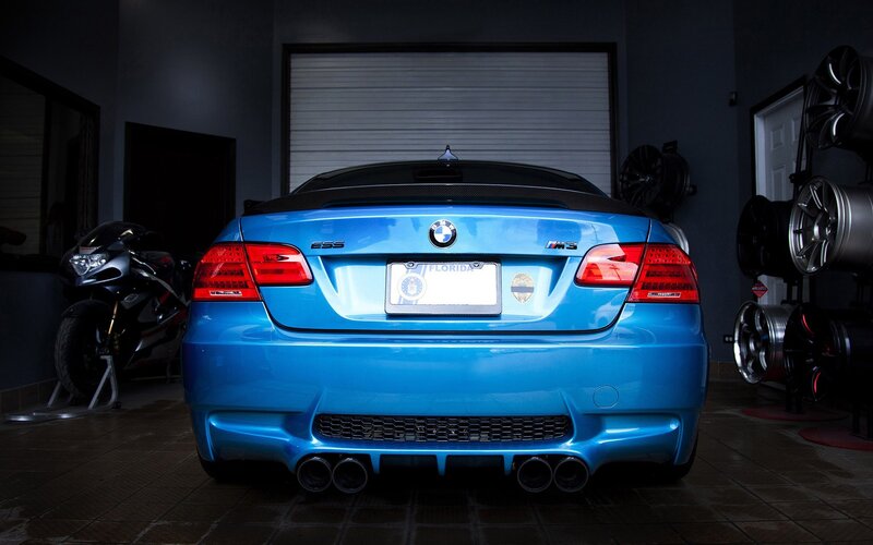 Blue BMW M3 — Dramatic, Photograph