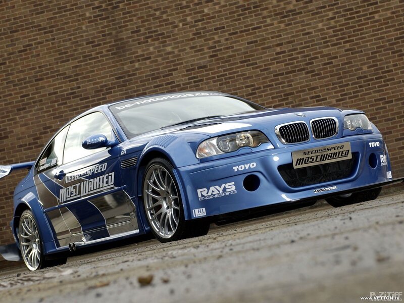 Blue BMW M3 Need for Speed