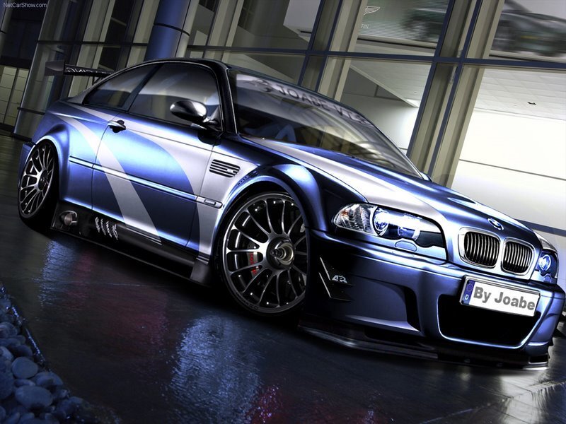 Blue BMW M3 Race Car