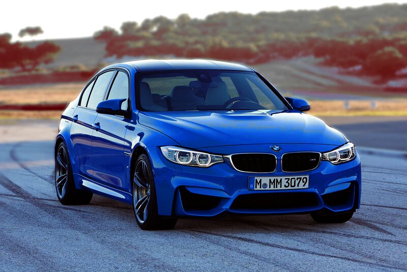Blue Bmw M3 Sedan — Dynamic