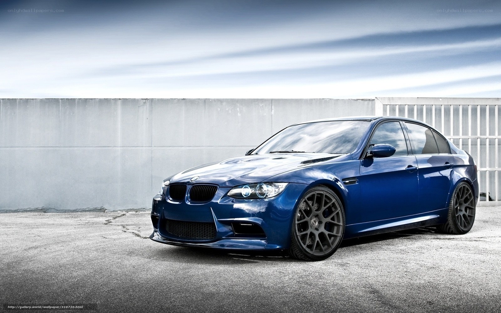 Blue BMW M3 sedan