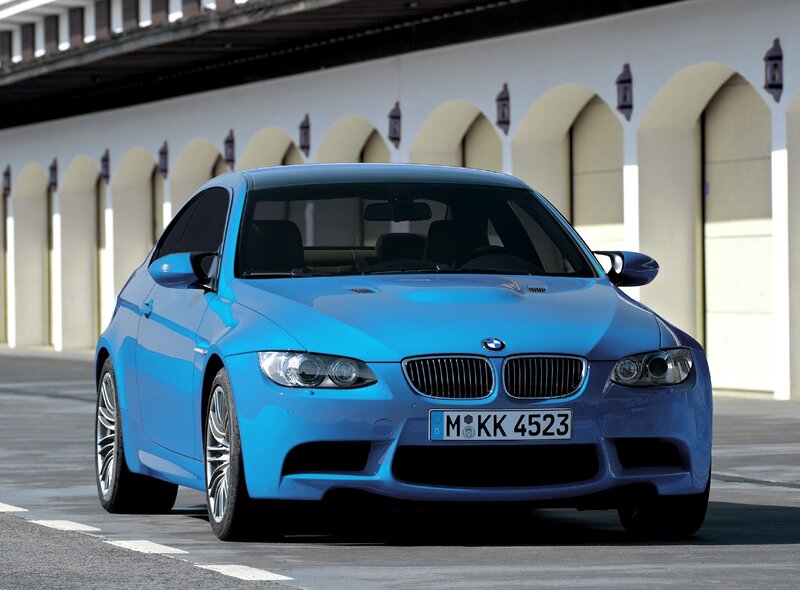 blue bmw m3 sports car