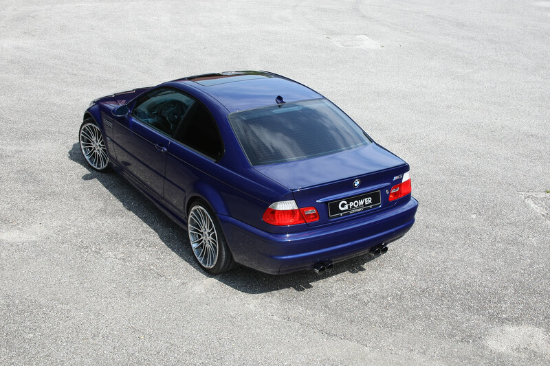 Blue BMW M3 with G-Power badge