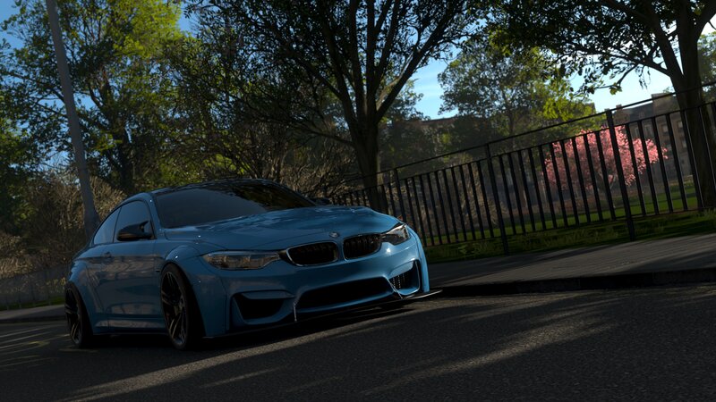 Blue Bmw M4 Car — Serene