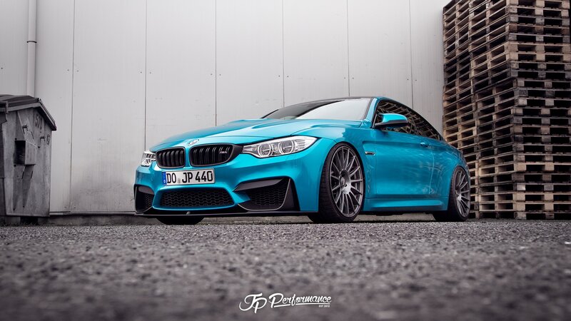 Blue BMW M4 Coupe