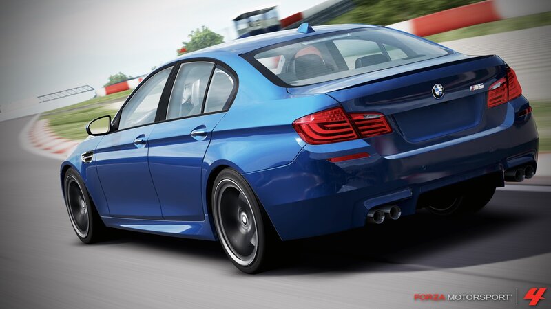 Blue Bmw M5 Car — Dynamic, 3d Render