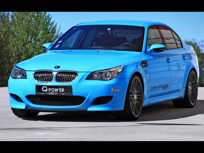 Blue BMW M5 Car — Neutral, Afternoon