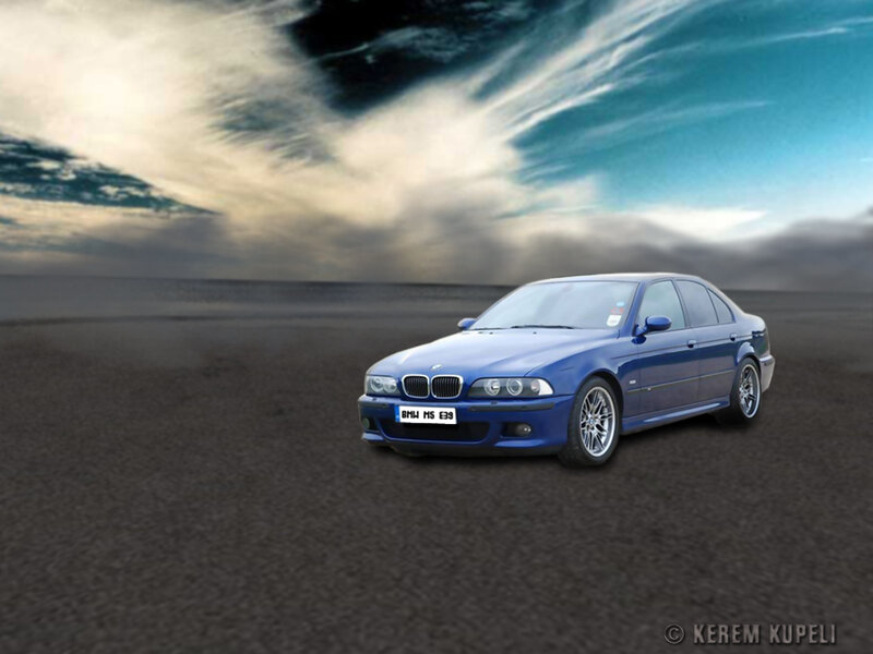 Blue BMW M5 E39