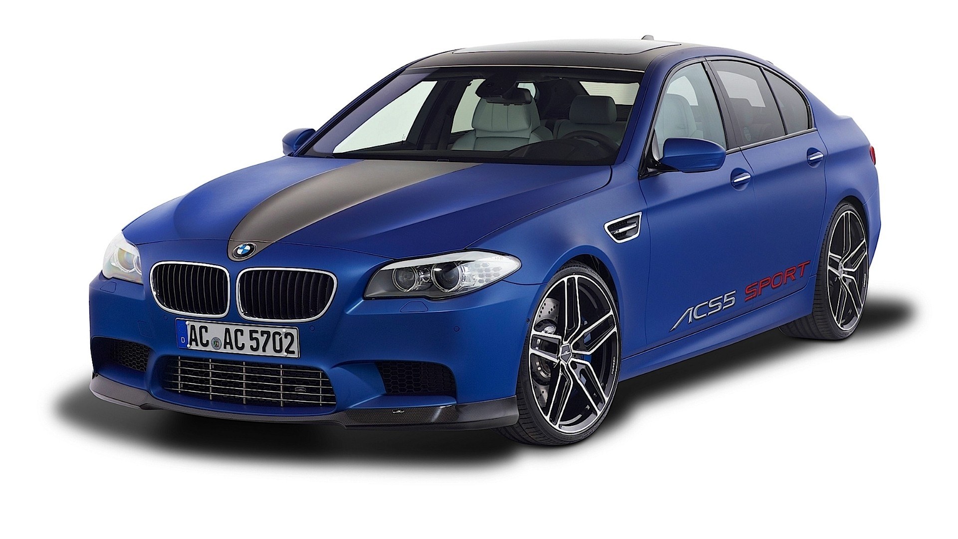 blue bmw m5 sedan
