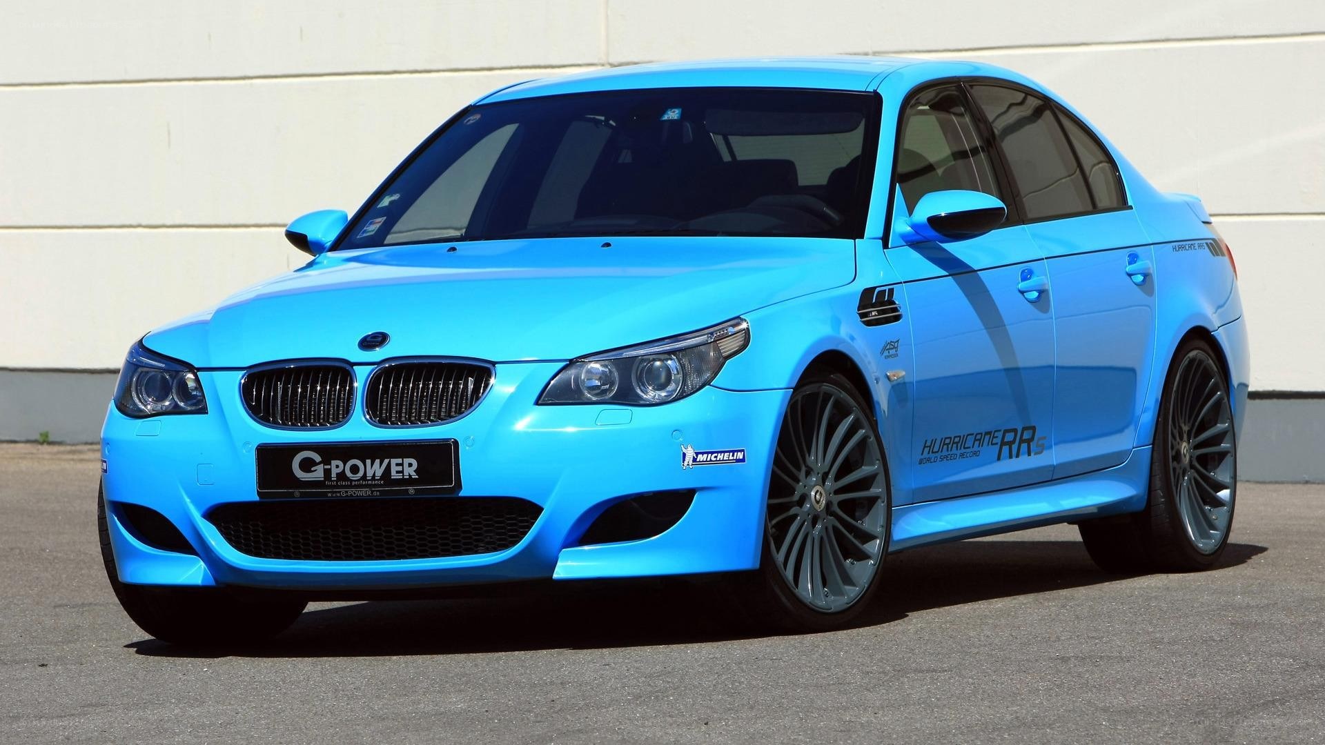 blue bmw m5 sedan