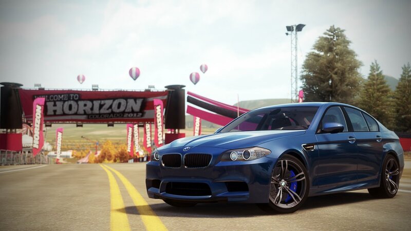 Blue BMW M5 Sedan — Competitive