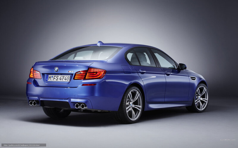 Blue Bmw M5 Sedan — Dramatic, Photograph, Car