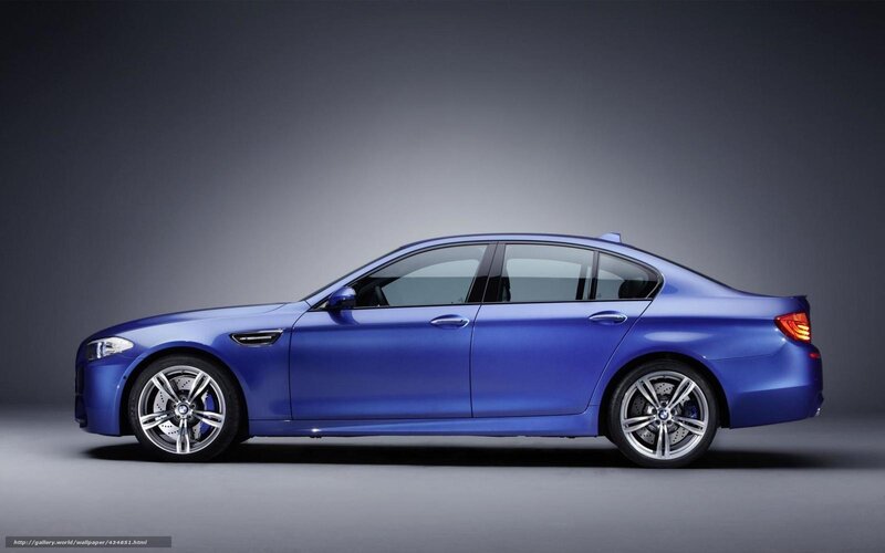 Blue Bmw M5 Sedan — Dramatic, Photograph, Car, Wheel, Side Mirror