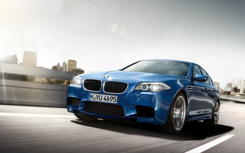 Blue Bmw M5 Sedan — Dynamic