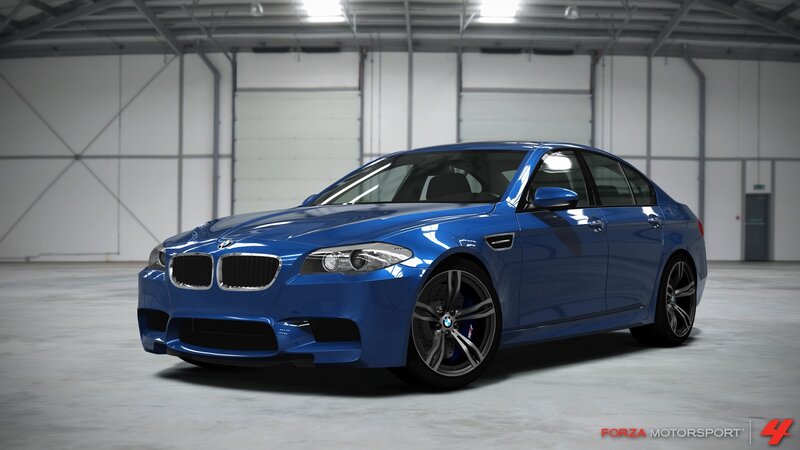 Blue Bmw M5 Sedan — Neutral, 3d Render