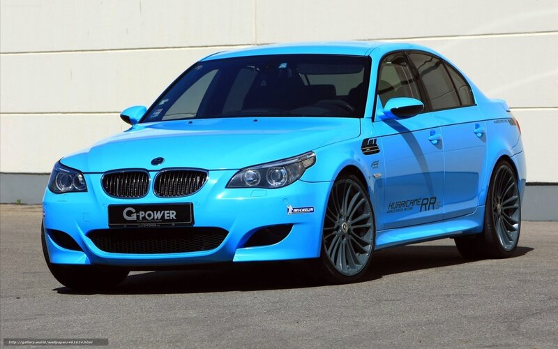 Blue BMW M5 Sedan — Neutral, Afternoon