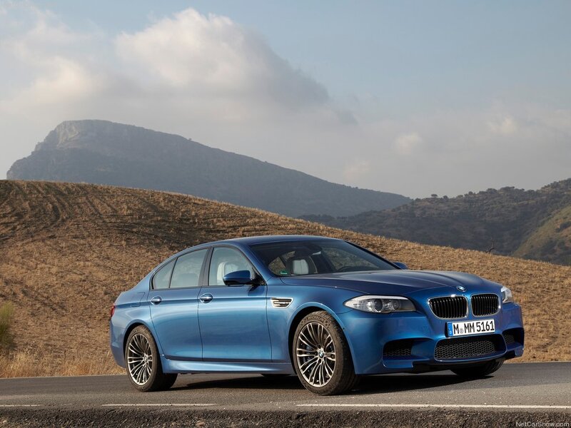 Blue Bmw M5 Sedan — Serene, Afternoon