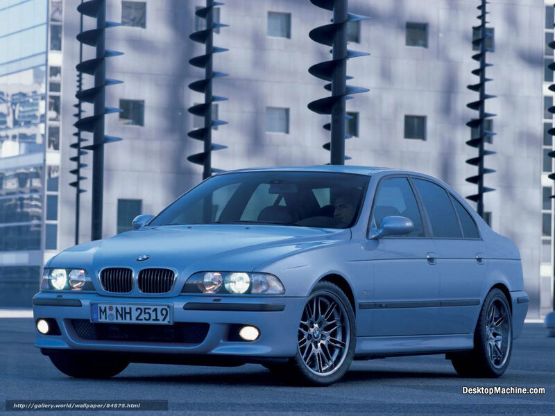 Blue BMW M5 sedan