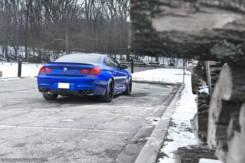 Blue Bmw M6 Car