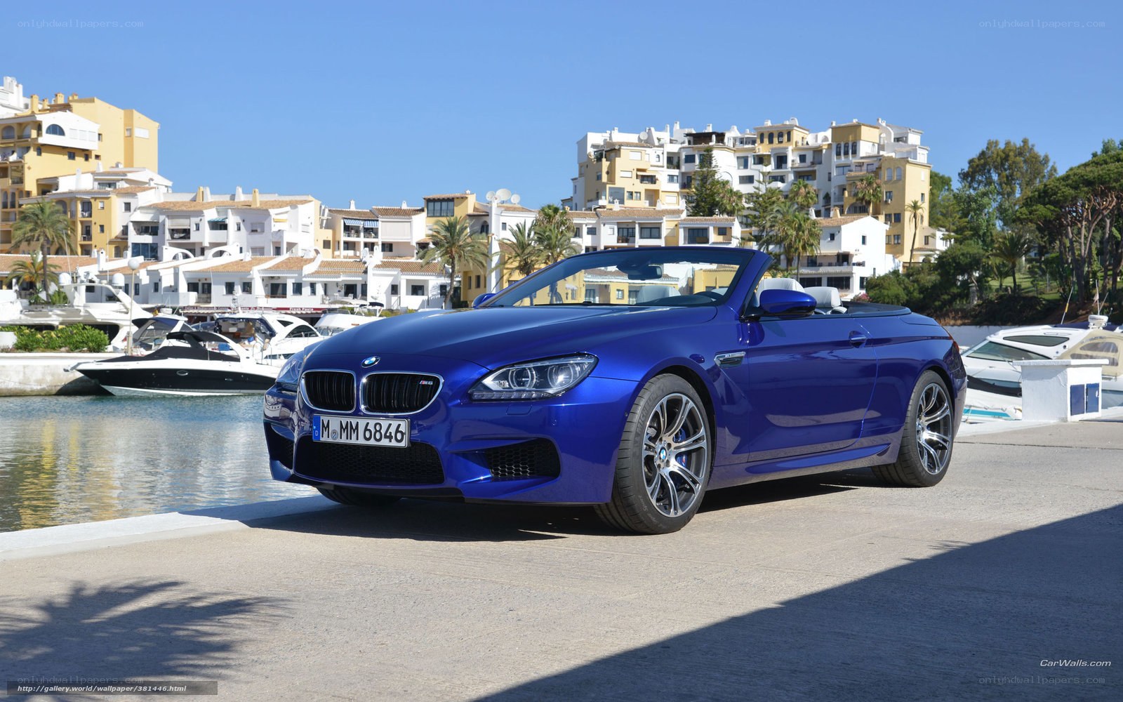 Blue BMW M6 Convertible