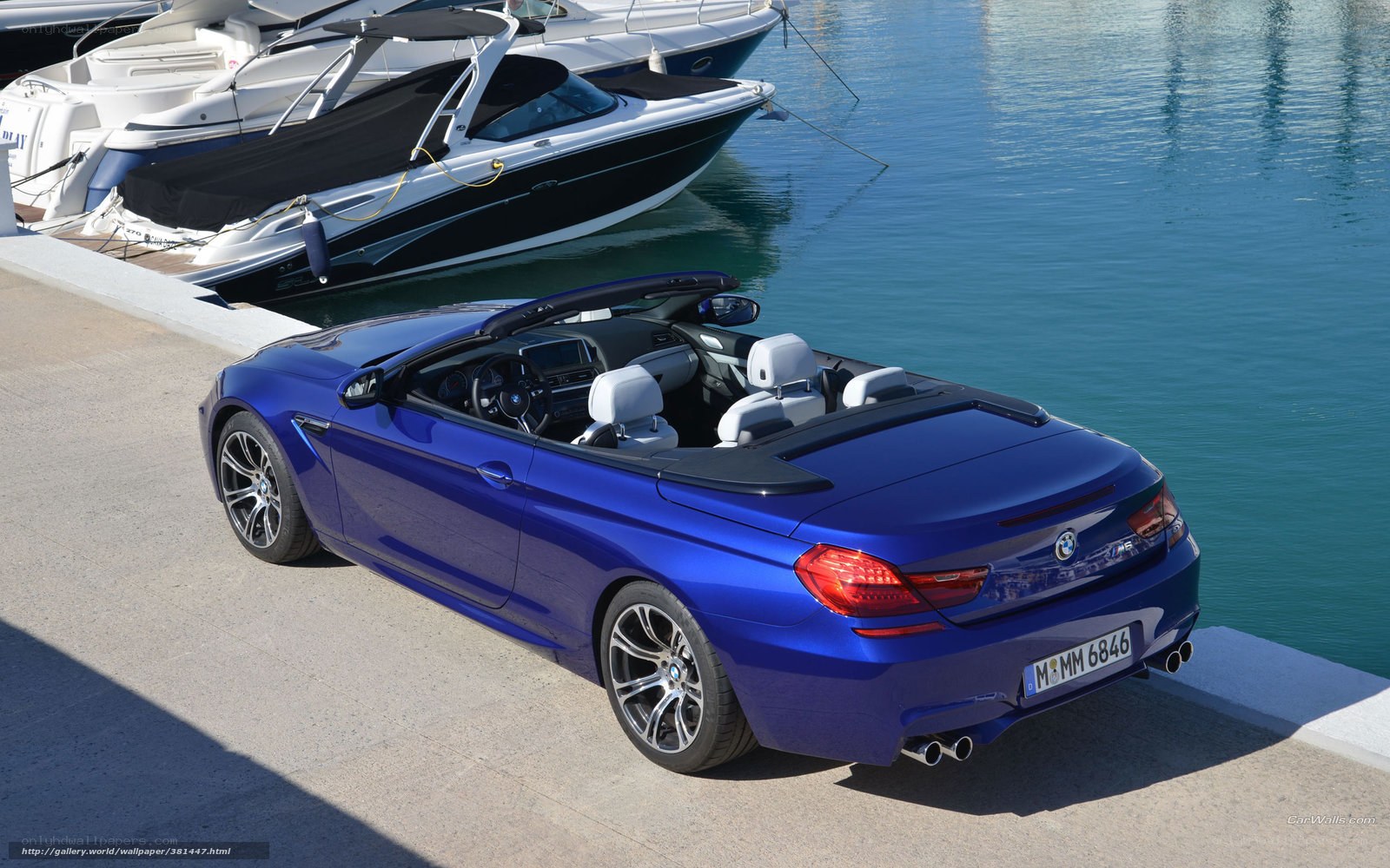 Blue BMW M6 Convertible