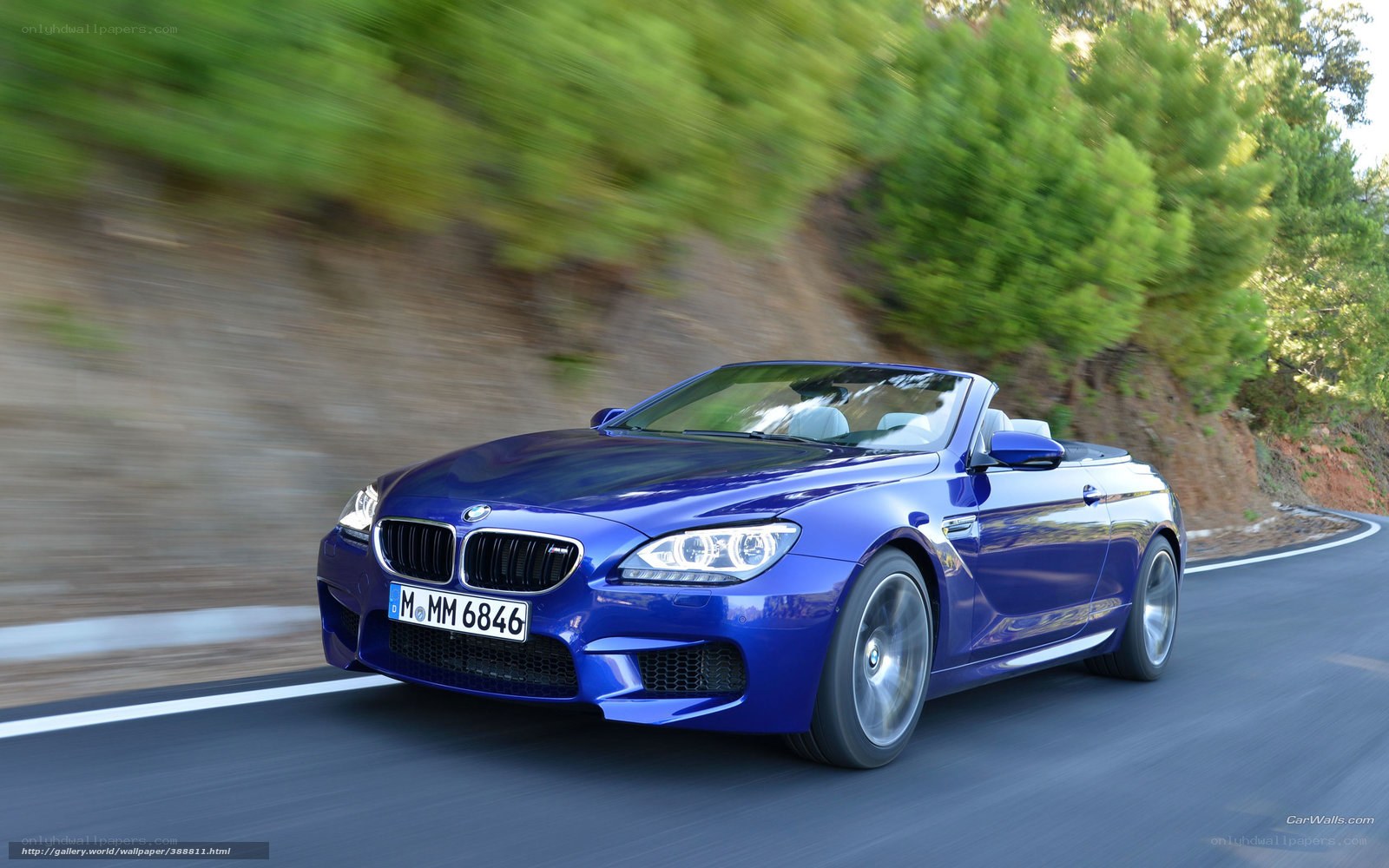blue bmw m6 convertible