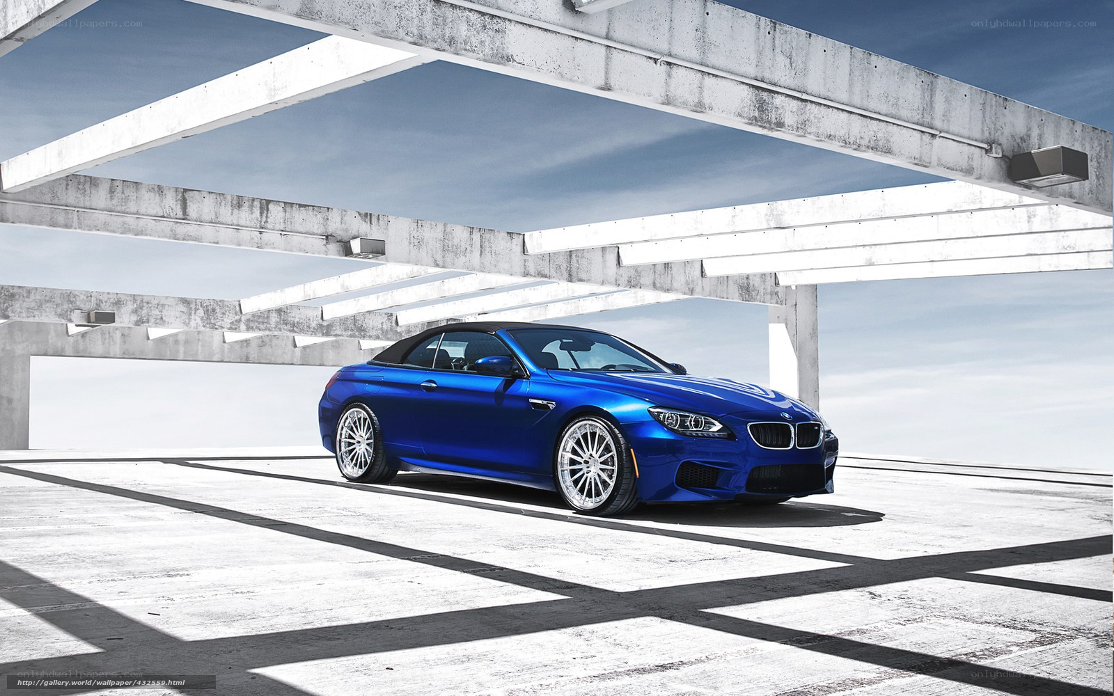 Blue BMW M6 Convertible