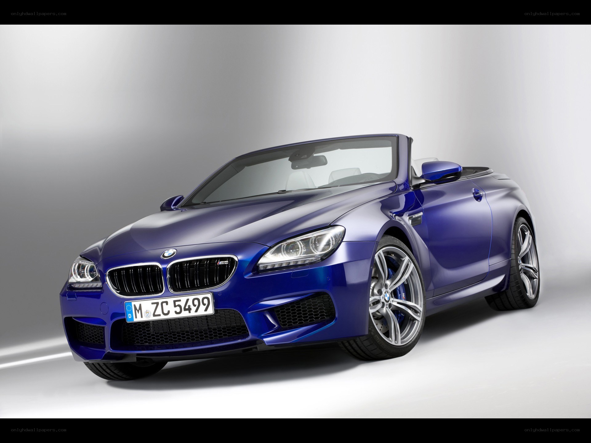 Blue BMW M6 Convertible