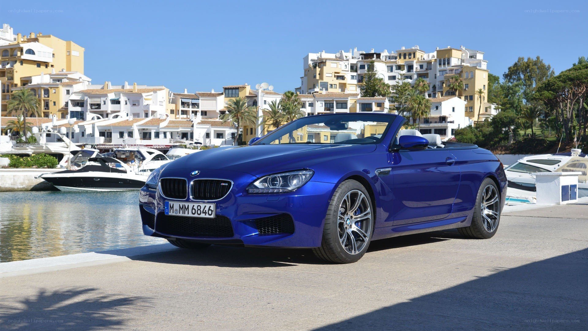 Blue BMW M6 Convertible