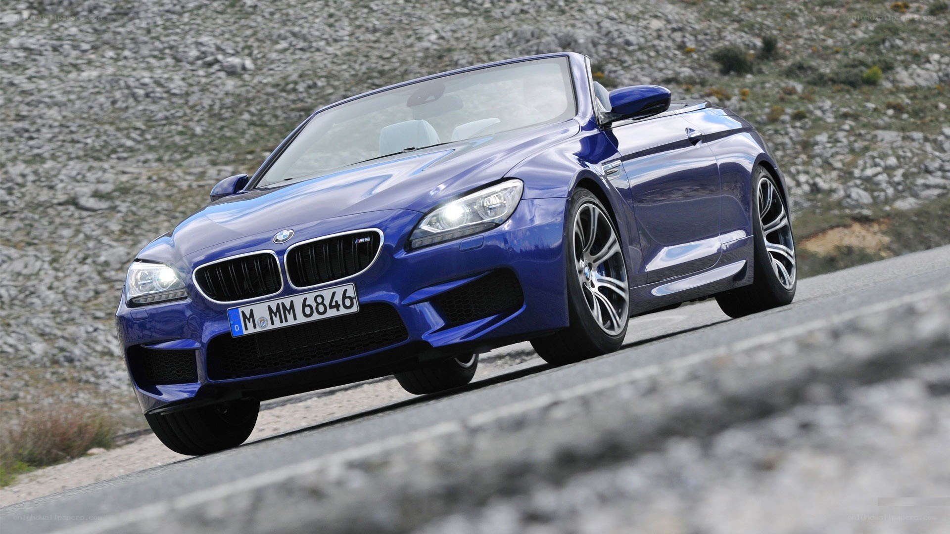 blue bmw m6 convertible