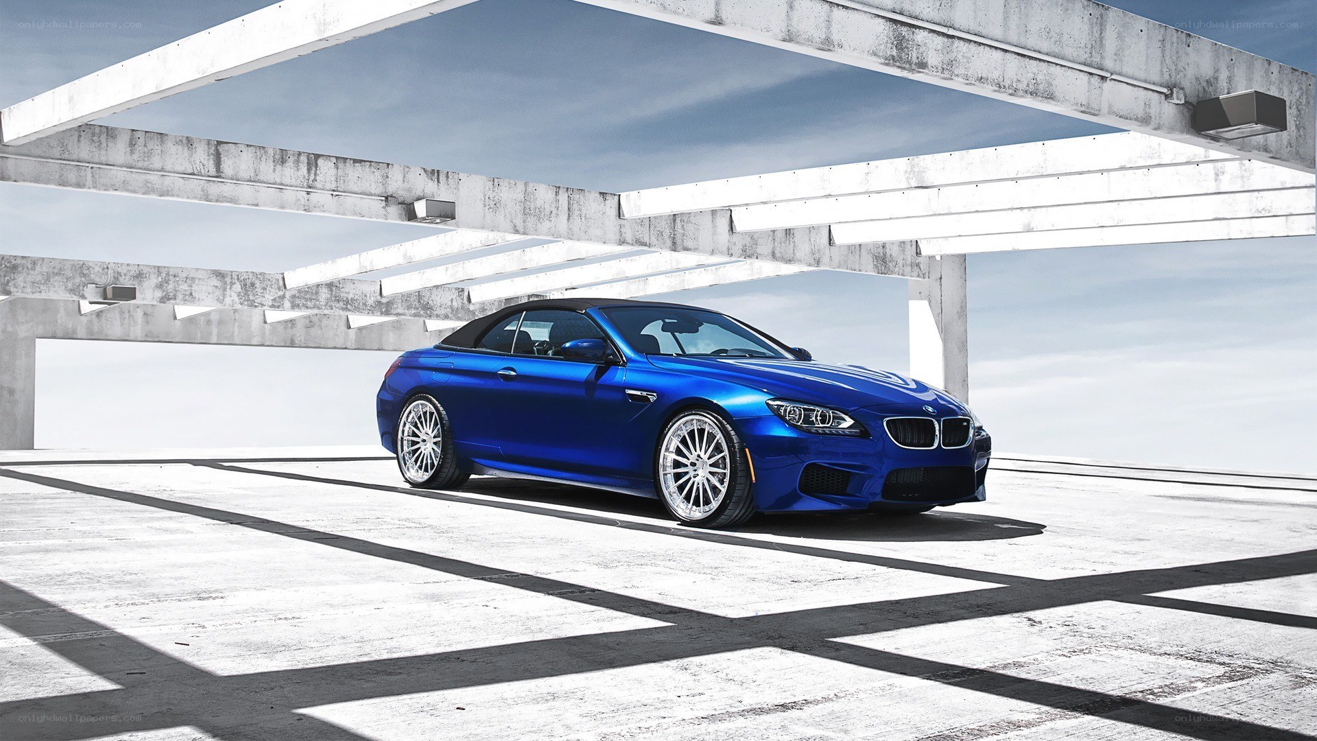 Blue BMW M6 Convertible