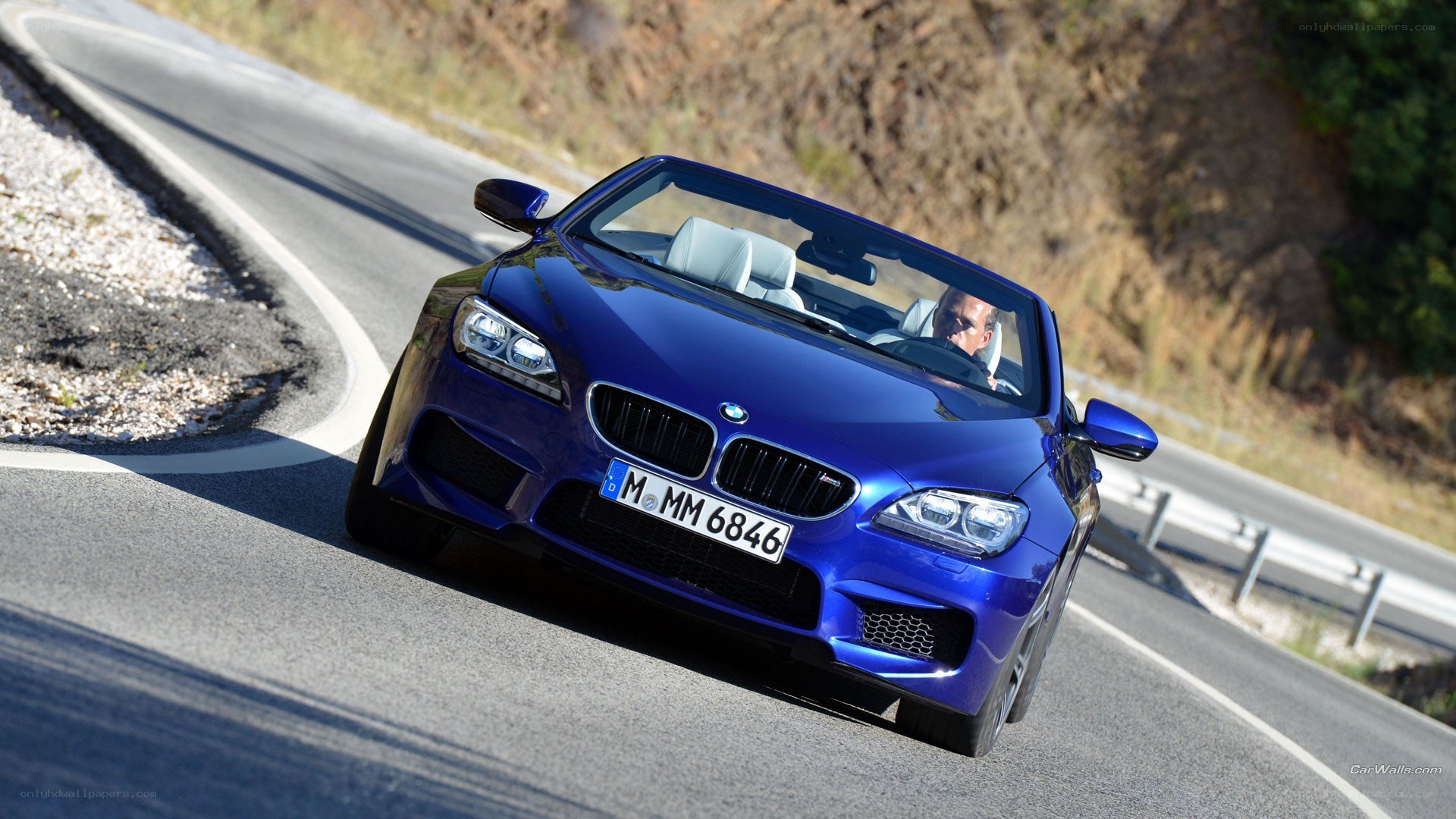 blue bmw m6 convertible