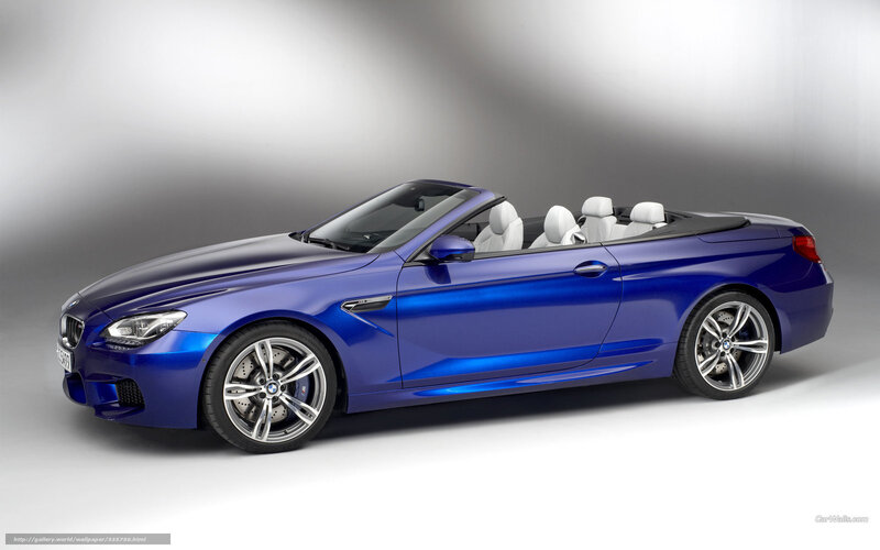 Blue Bmw M6 Convertible — Dramatic, Photograph, White Seats