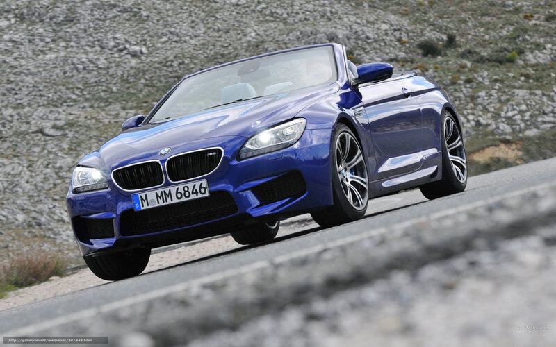 Blue BMW M6 Convertible — Dynamic, Afternoon