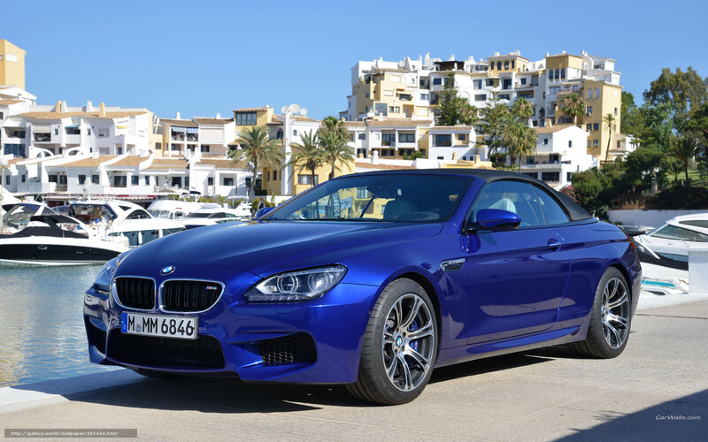 Blue Bmw M6 Convertible — Sunny, Afternoon