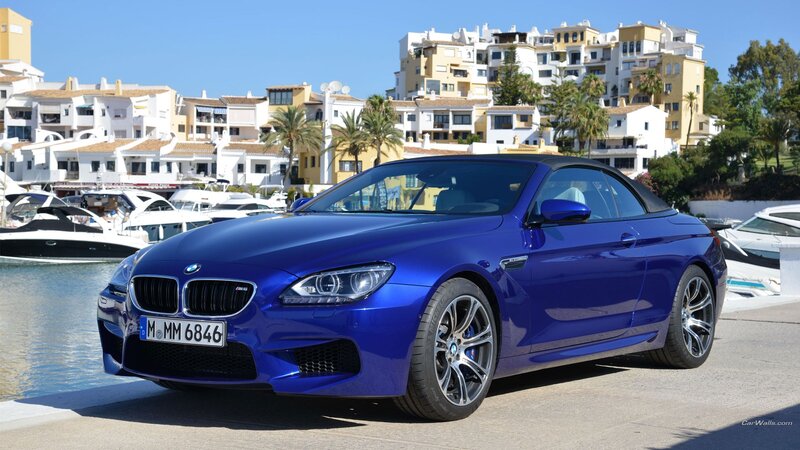 Blue Bmw M6 Convertible — Sunny