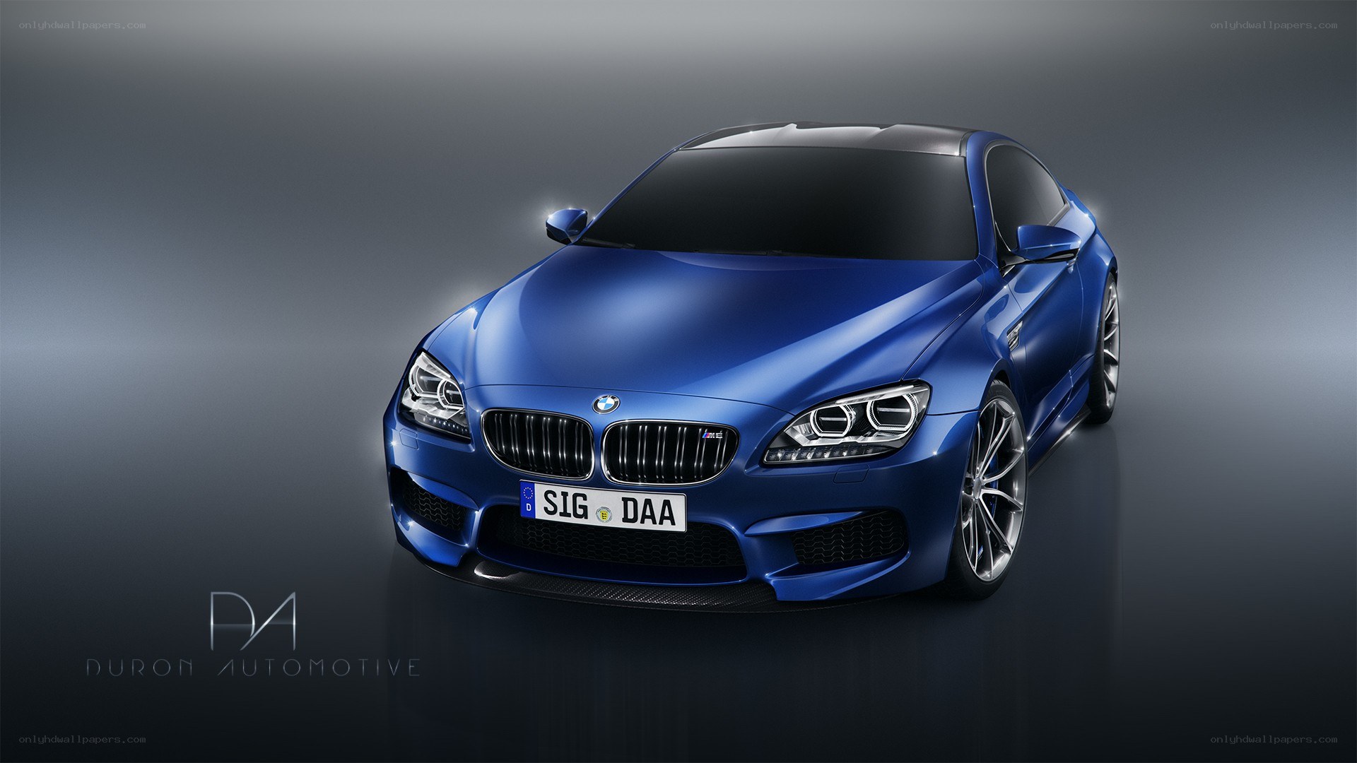 Blue BMW M6 Coupe